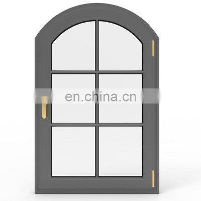 Double Glass Windows Soundproof Aluminum Arched Casement Window photo-4