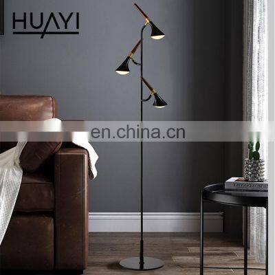 HUAYI Hot Sale Cheap Price Simple Style Modern Decoration Indoor Bedroom Living Room LED Stand Floor Lamp