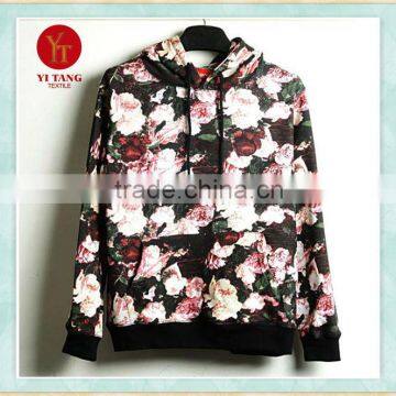 Floral printed women fleece sweater