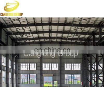 Easy assemble the cost high rise building steel structure aircraft hangar fabricated building