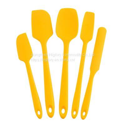 Wholesale Kitchen Accessories 5Pcs Heat Resistant Food Silicone Kitchen Utensils Cooking Spatula Set photo-3