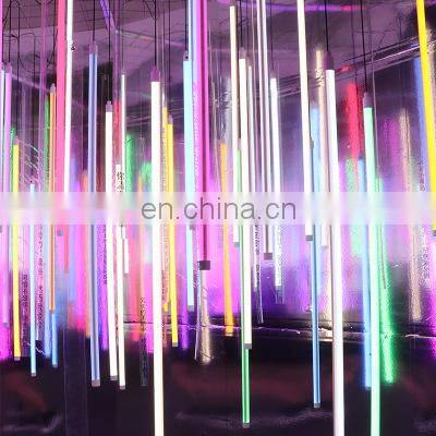 RGB E14 T8 Standing Tube Light Remote Controlled RGB LED T8 Floor Lamp