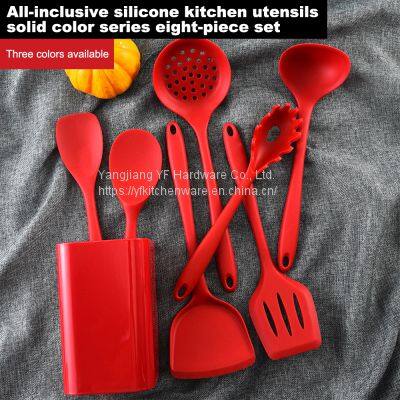 Amazon Hot Sale Silicone Kitchen Utensil Set Kitchen Gadgets Camping cookware sets Kitchen Cooking Utensils Tool Set