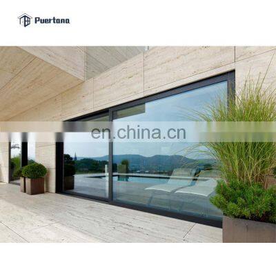 6*2.4m Two Panels Aluminum Glass Lift Sliding Door Wall Large Huge Sliding Glass Doors