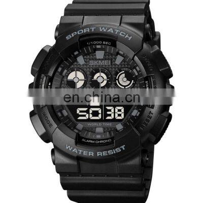 New Arrival Skmei 1857 Black Sport Digital Watch Men Water Resistant 50 Meters Wholesale Price