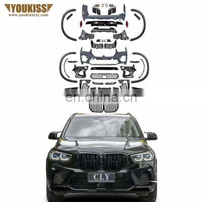 Genuine Car bumpers For BMW X5 G05 X5M Front Rear Car Bumper Wheel hubs Auto Grille Diffuser Tips Vents Rear Mirror Shells