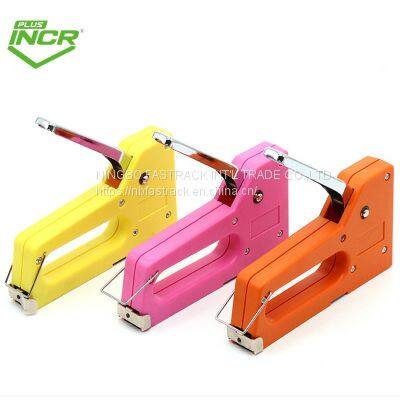 Economy Style Plastic Stapler Manual Nb-fastrack Staple Gun With Metal Handle for Decoration Upholstery