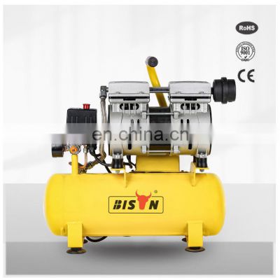 Bison China 8L 8 Bar 100% 0.75 Hp Oil Free Piston Air Compressor