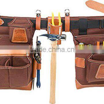 High Quality Suede Leather Carpenter Tool Belt,OEM Leather Tool Apron Belt,brown Leather Eletrnician Hand Tooled Leather Belt Quality Choice photo-2