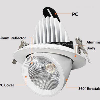 IP20 Indoor Recessed Gimbal Led Down Light photo-4