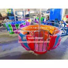 Zhongshan Tai Le Amusement Indoor and Outdoor Large Machinery Exemption Products FRP Carefree Jellyfish Amusement Equipment Children Adults Parent-child Rotation Flying Chair Rotation Lifting photo-4