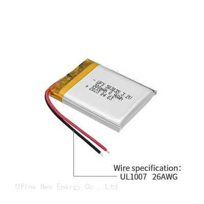 UFX 503035 300mAh 3.2V Rechargeable Li-ion Battery Professional Lithium-ion Cell Factory Custom Drone photo-4