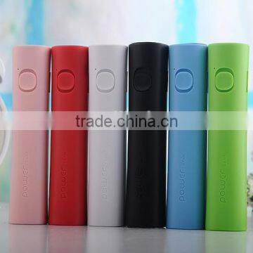 Mini Protable flashlight power bank 2600mAh low price for mobile