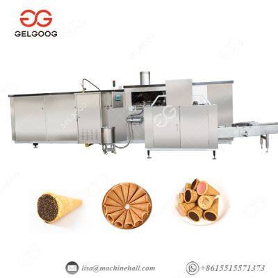 GELGOOG Linha Automática de Mini Cone de Chocolate | Linha de Produção de Cone de Sorvete