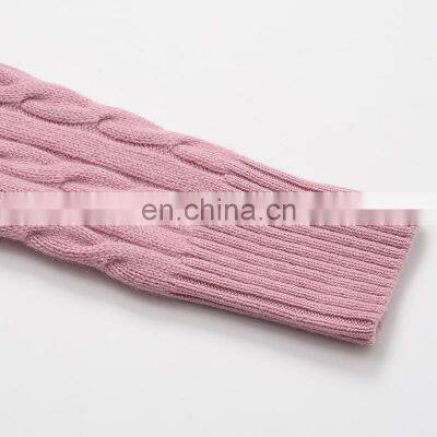 Elegant 100% Cashmere Pullover for Women Turtleneck Solid Color Knitted Sweater Casual Style With Front Logo for Winter Season