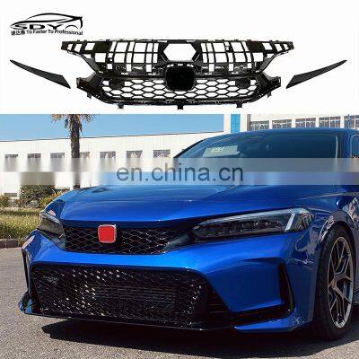 Civic 11th TR Style Front Grill Front Grid  for Honda civic GEN 11 sedan grille