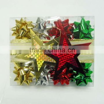 Metallic Gold Mini Star Bows/ Plastic Star Bow,Deluxe Bow