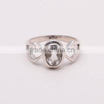 WHITE TOPPAZ RING ,925 sterling silver jewelry wholesale,WHOLESALE SILVER JEWELRY,SILVER EXPORTER,SILVER JEWELRY FROM INDIA