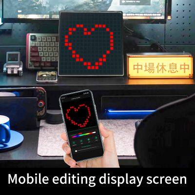 16x16 32x32 64x64 App Control Led Art Pixel Display Picture Frame Digital Pixel Dot Screen Art Display Screen for Desk photo-5