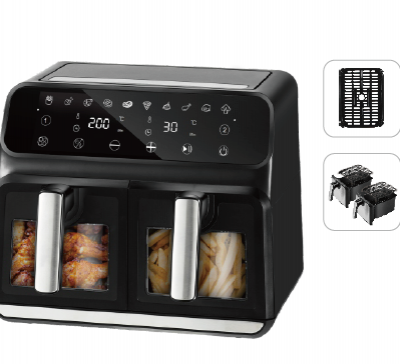 Double Air Fryer/stainless Steel Electric Fryer（Wechat/whatsapp:008613510231336） photo-2