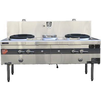 Commercial Kitchen Dual Wok Warmer - 250W Fan Power - British System Threads photo-2