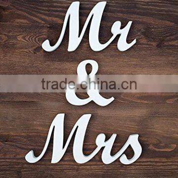 Wood Mr & Mrs Sign / Free standing Home Decor / Housewares / Wedding Gift                        
                                                Quality Choice