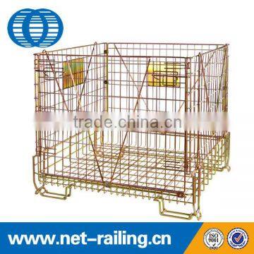 Industrial stackable collapsible pet preforms metal cage