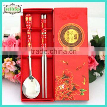 Cheap stainless steel chopsticks and spoon cheap wedding souvenirs                        
                                                Quality Choice