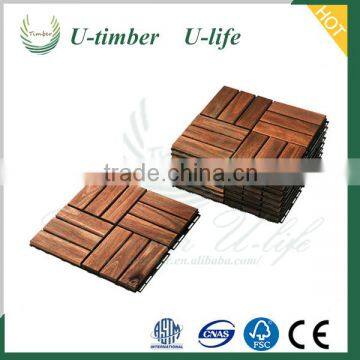 Complete range of designs WPC composite diy tiles floor