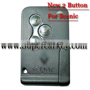 New Offer 2 Button Remote Card Key Shell For Renault Scenic