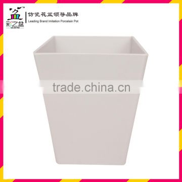 Hot sale cheap High square melamine flower pot plastic flower pot 1311-2