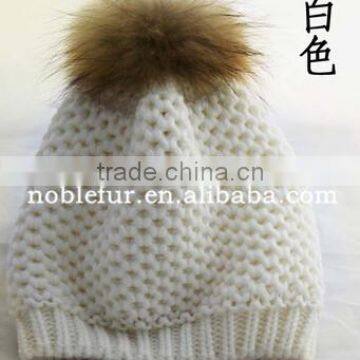 2015 Top Quality Fancy Solid Color Wool Fur Pompom Female Headwear photo-3