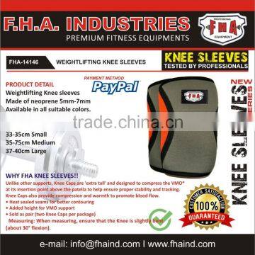 Neoprene Knee Sleeves, Compression CrossFit Knee Support, Elastic Knee Support Custom Power Lifting Knee Sleeves