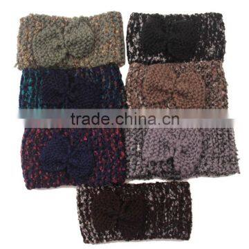 2015 Newest Fashion Women's Warm Soft Acrylic Knitting Flower Bow Knot Headband photo-6