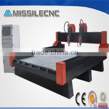 Ncstudio System stone cnc router ,two head heavy duty stone working machine