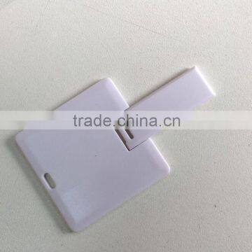 custom logo 2.0 Plastic Flash Drives Blank Credit Card USB