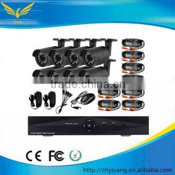 8CH DVR kit professional 2016 surveillance security system H.264 DVR and 8 Outdoor IR Cameras CCTV kit