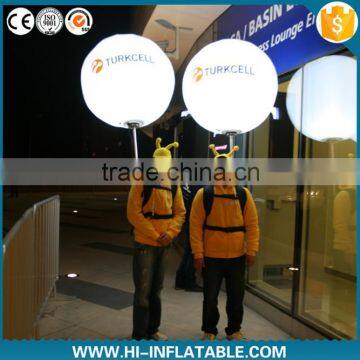 white inflatable backpack balloon walking backpack inflatable balloon