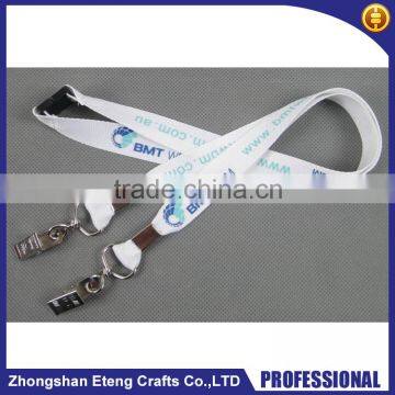 Popular high quality custom printed neck lanyard with two swivel hooks