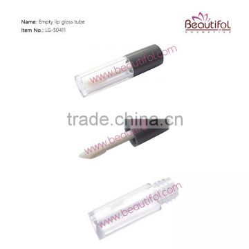 Lip gloss tube with brush, empty clear cute sample lip gloss containers