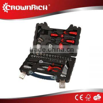 107pcs Black Aluminum Trolley Tool Box