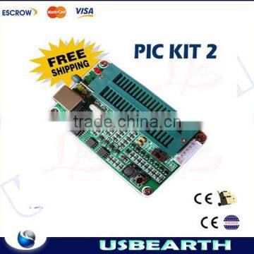 high quality !!! New PIC Kit2/PIC Simulator Emulator Programmer Downloader+ USB&ICSP 6P Cable