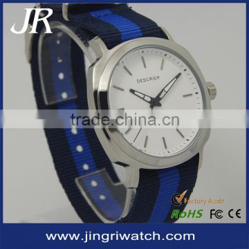 2016 fashion men watch with nylon strap ,custom watch with Japan movement