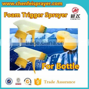 Custom 28 400 28 410 28 415 plsatic foam trigger sprayer pump ribbed closure china sprayer pump for same size bottle