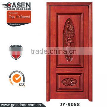 European extravagance design single swing wood door main door carving designs for hotel