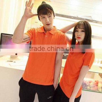 Cotton material short sleeve couple polo shirt custom polo t shirt in bulk wholesale