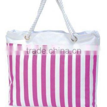 trendy stripe handbag