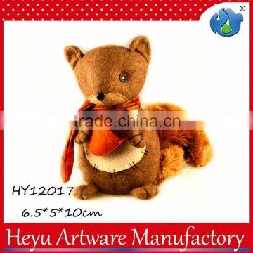 Cute Doll Plush Squirrel Stuffed Soft Fluffy Tail Plush Squirrel Toy