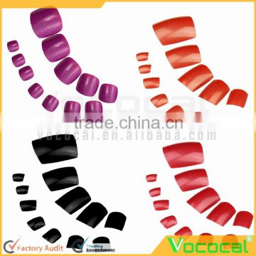 48 PCS ABS Nail Design Artificial Fingernails False Toenail Toe Nail Art Tips