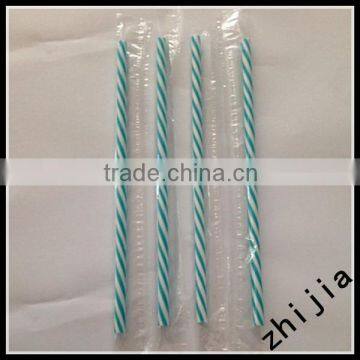 Double Colour Plastic Striped Drinking Straw photo-5